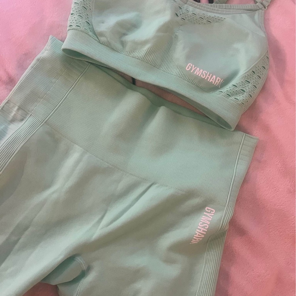 Gymshark Light Green Activewear Set